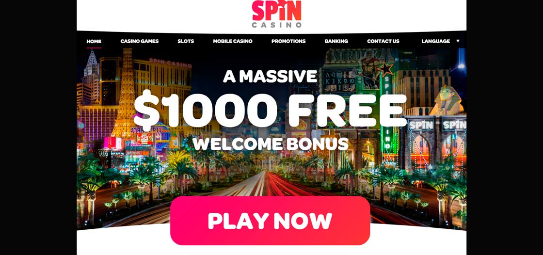 spin casino online sceen